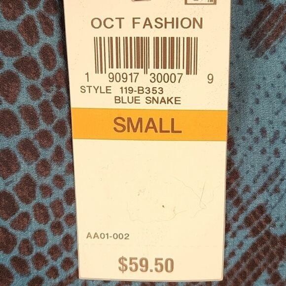 Thalia Sodi Snake-Print Ruffled-Sleeve Top Sz S - Picture 11 of 13